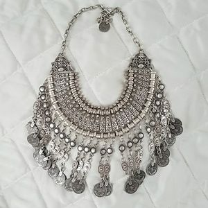 Gypsy Coin Bib Necklace